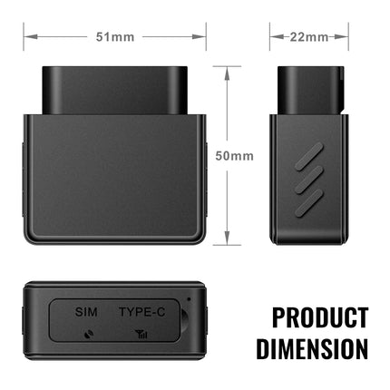 Plug in OBD GPS Tracker with SIM